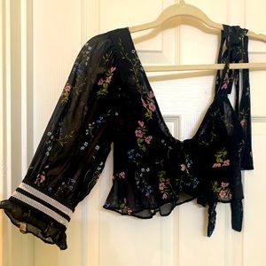 For Love & Lemons floral top
